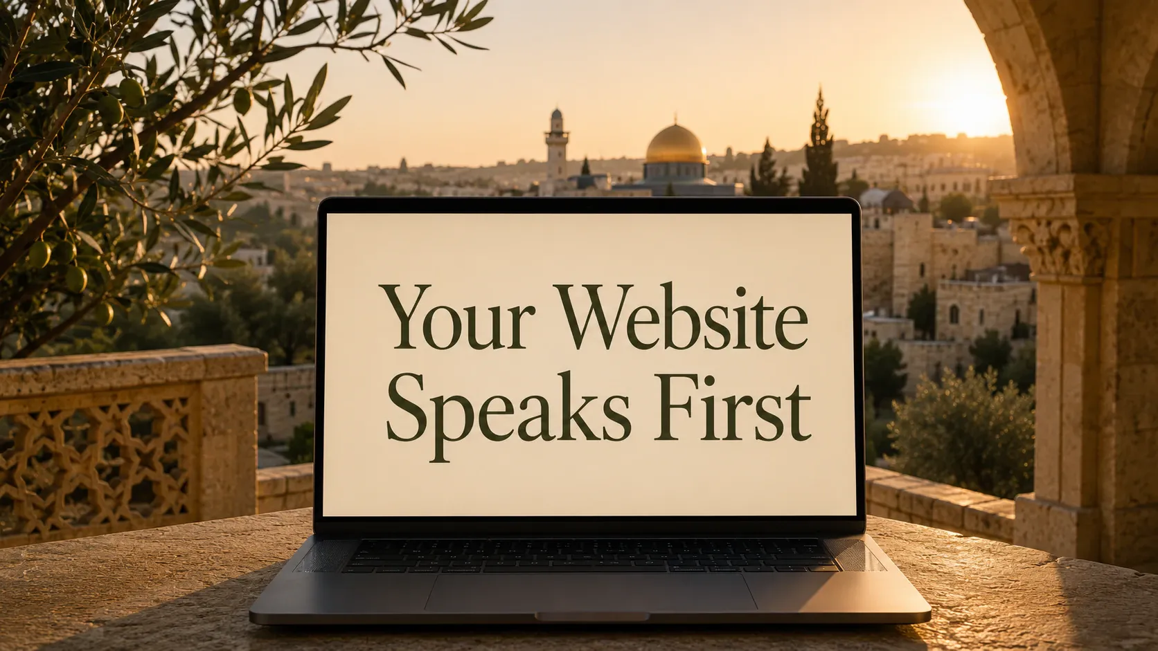 Illustration representing how a trustworthy website builds confidence before a potential client makes contact.