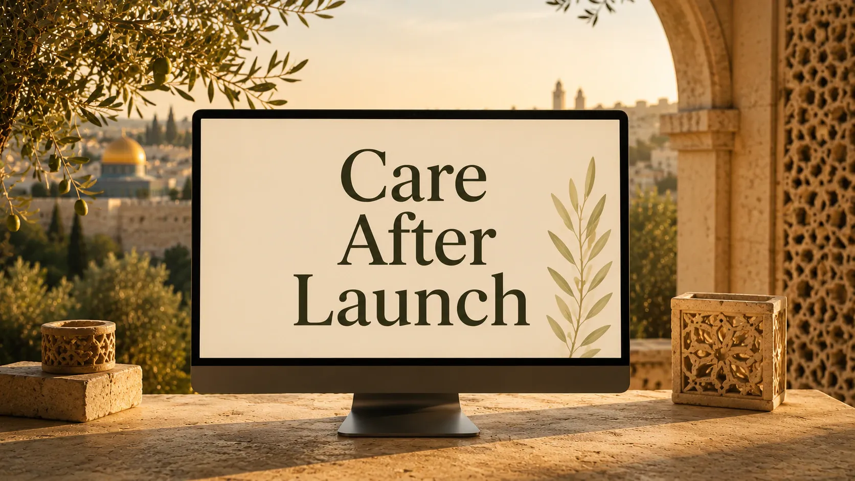 Illustration representing ongoing website care after launch to protect accuracy, reliability, and customer trust.