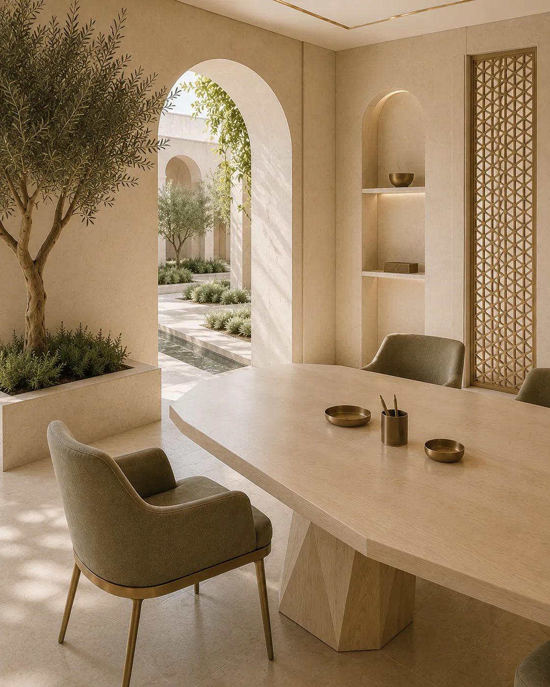 Illustration of a private consultation room, representing how a tax advisory website can build trust, attract better-fit enquiries, and protect limited capacity.
